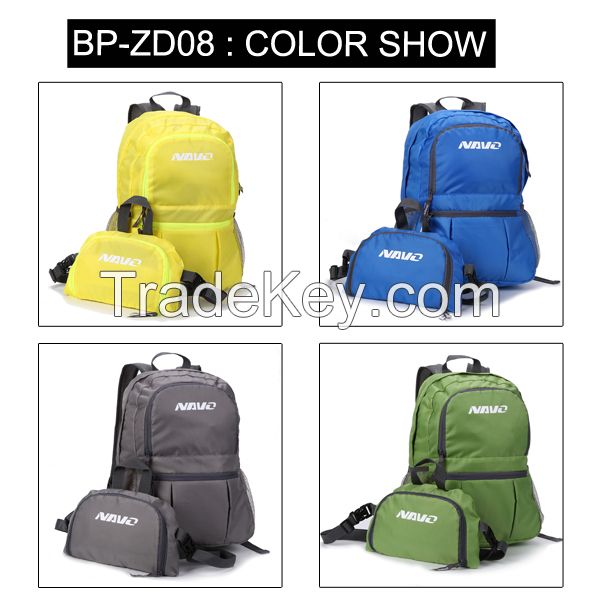 210D Polyester Lightweight Stylish Camping Backpack