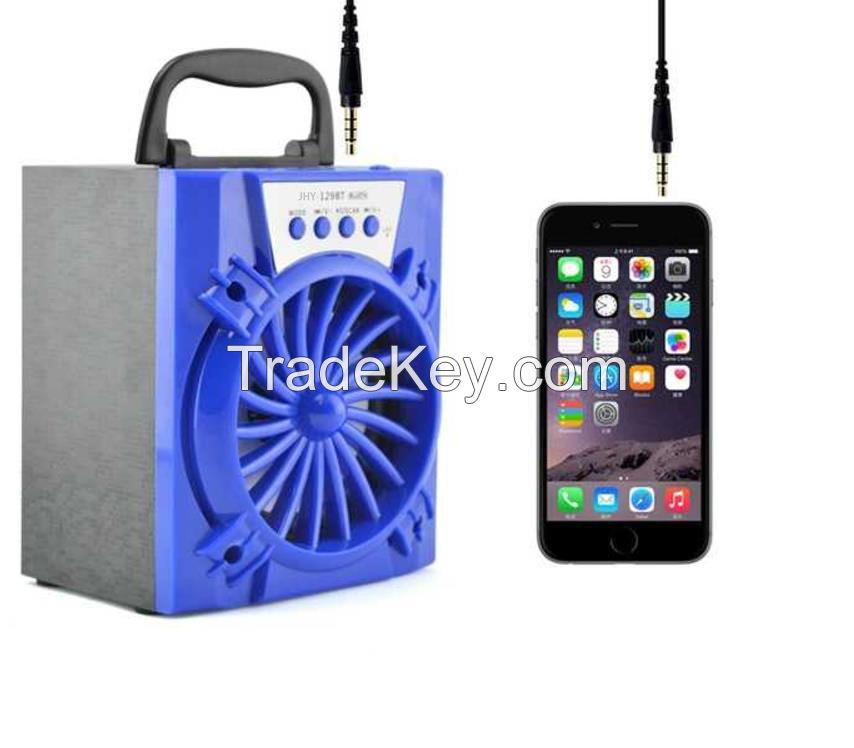 outdoor wireless mobile phone portable stereo speaker bluetooth mp3 with fm led 