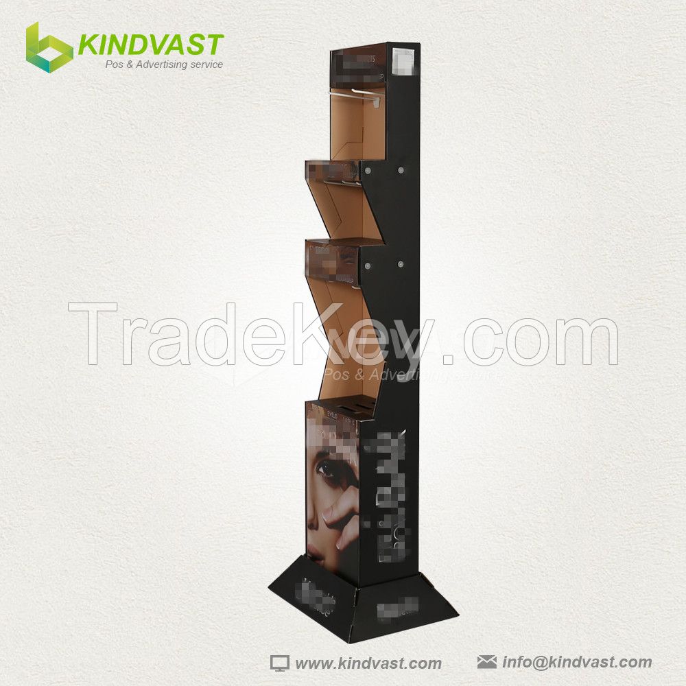 Fashion custom cosmetics product floor display stand