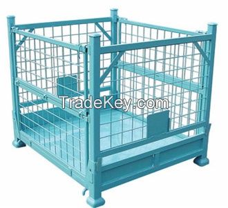 Steel wire mesh stillage stacking wire cage