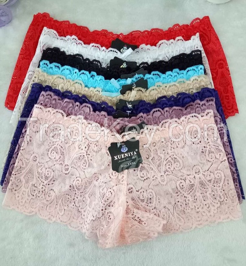 OEM wholesale new style pink boyshorts sexy comfortable lace fancy pan