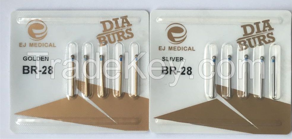 Dental diamond burs golden color EJ Medical