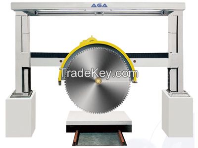 Granite block cutting machine