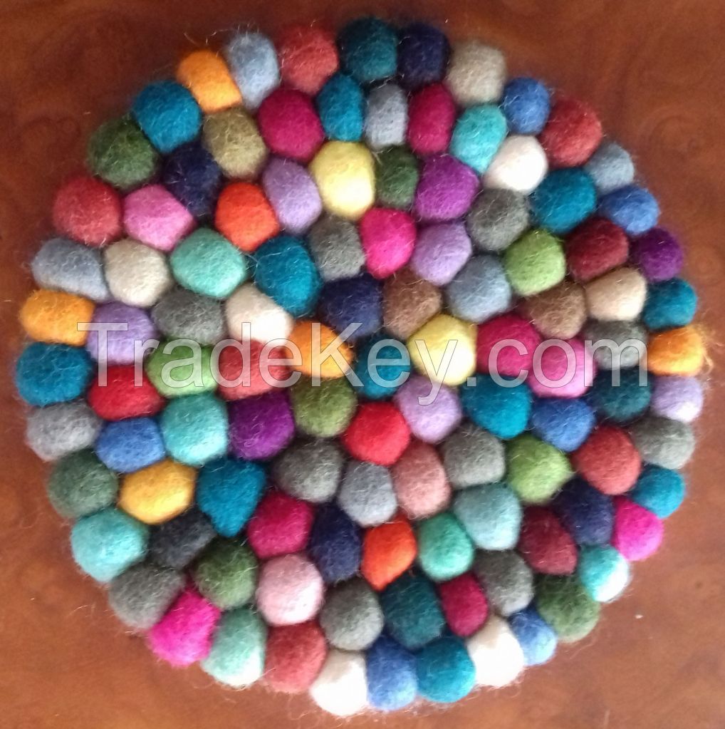 Felt Ball Rug