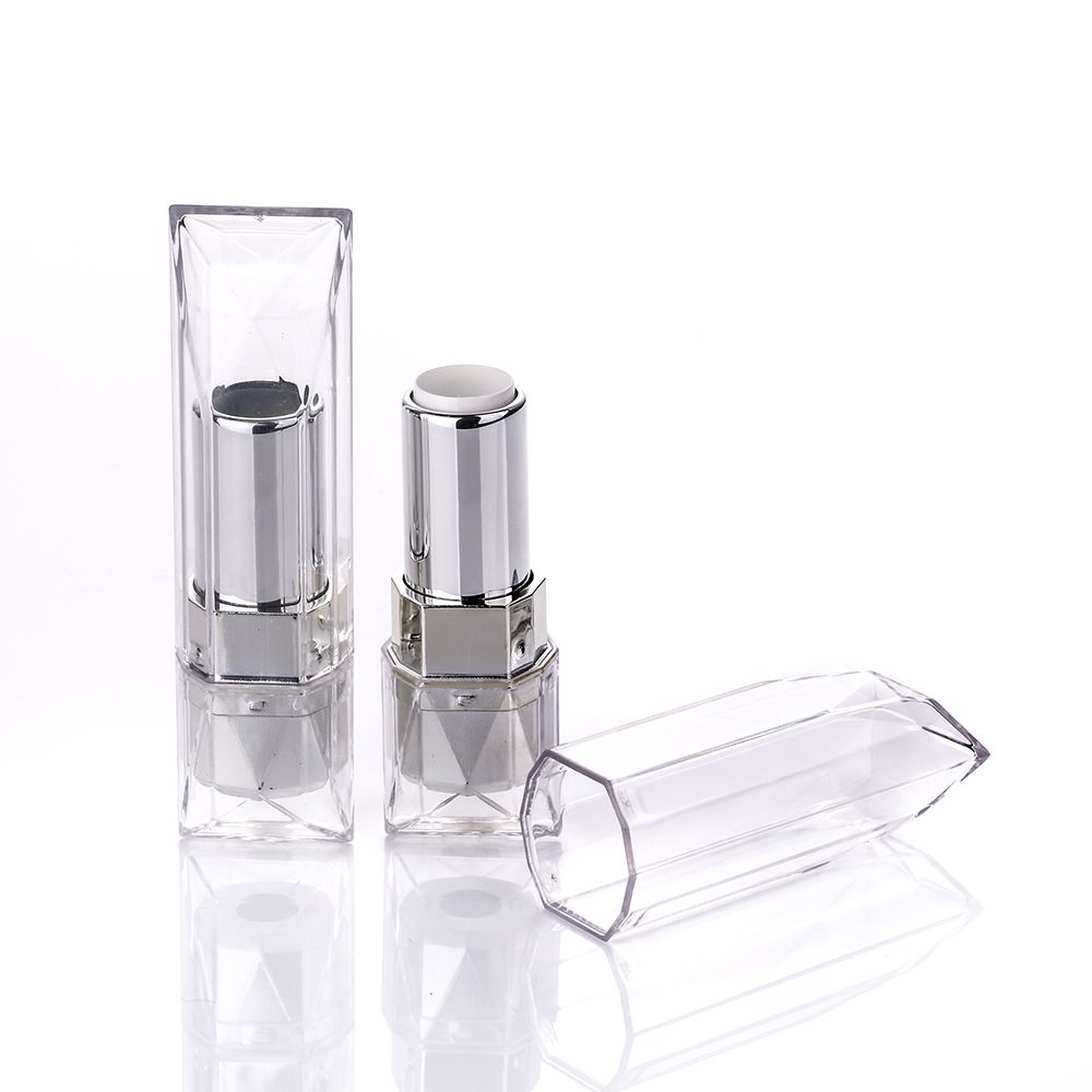 New model cosmetic diamond transparent cover lipstick container