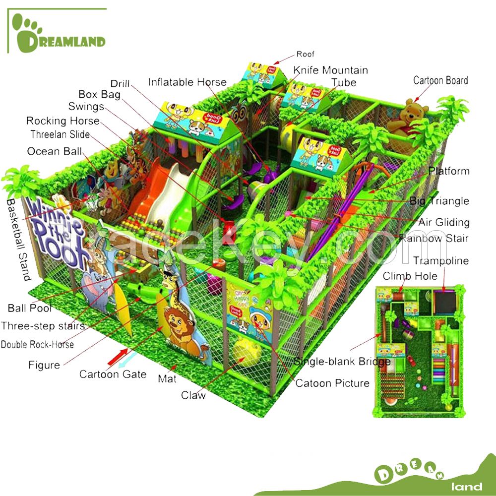 Coloful Playground Equipments Children Indoor Soft Play Areas For Games