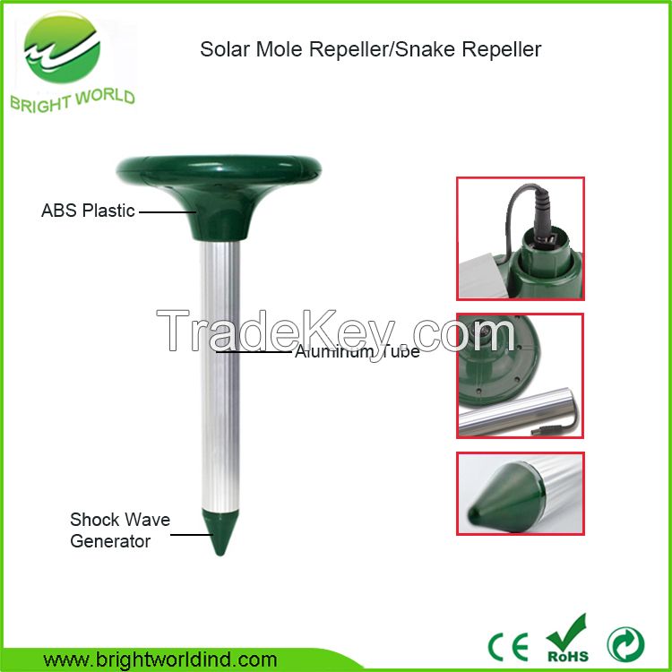 Bright World Pest Repeller Solar Mole Repeller 