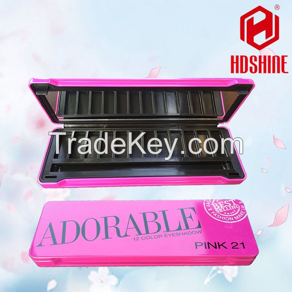 Empty Metal Makeup Eyeshadow Case Palette Tin Box