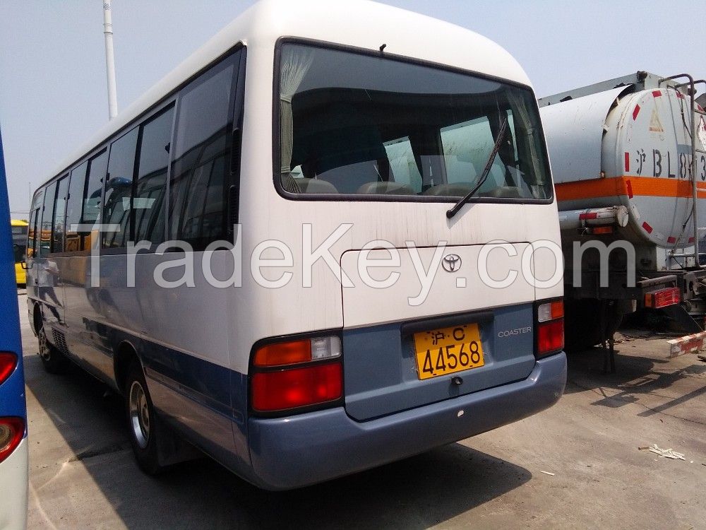 2009 Toyota Coaster 30 Seater Bus Left Hand Drive 100% Original Japan Used Toyota Coaster Mini Bus for Sale