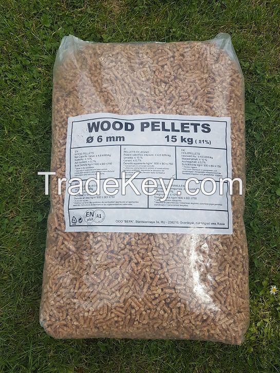 wood pellets EN+ A1