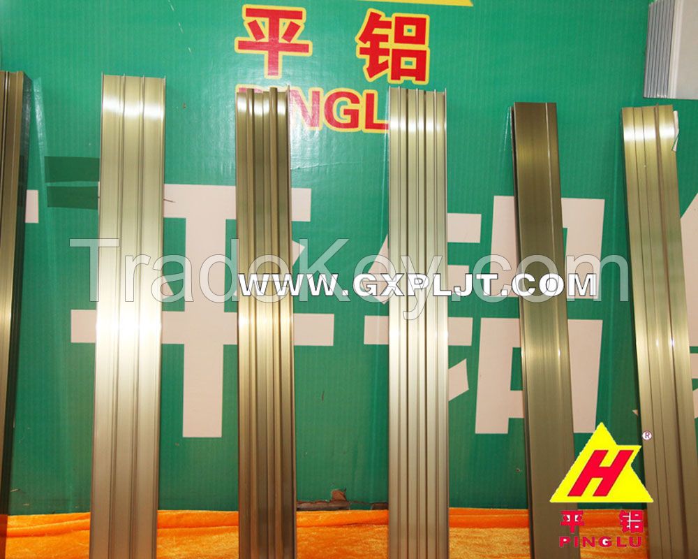 Series extruded aluminum profile for windows and doors