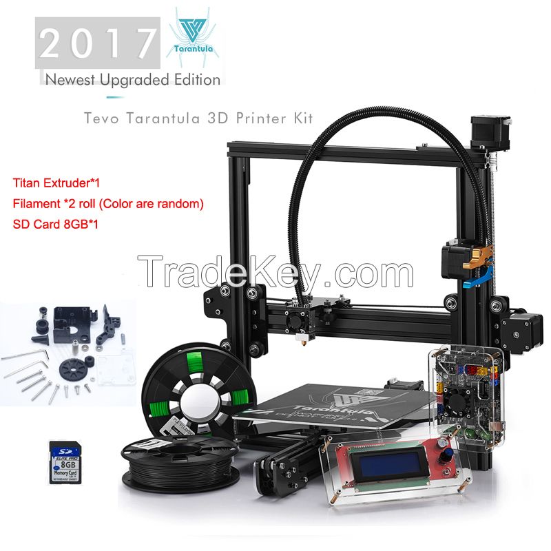 Tevo Tarantula Latest Upgrade Prusa i3 3D Printer Impresora 3D with Two Rolls 250G Filament&amp;amp;8G SD Card&amp;amp;Titan Extruder