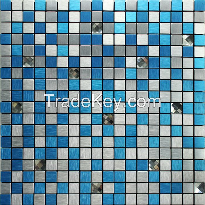 Auto-adhesive imitated aluminium mosaic tile