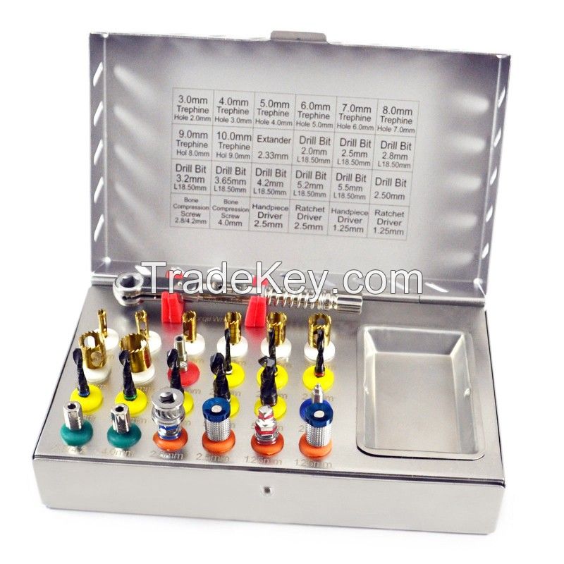 25 PIECES UNIVERSAL IMPLANT SURGERY KIT