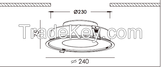 LED recessed ceiling light