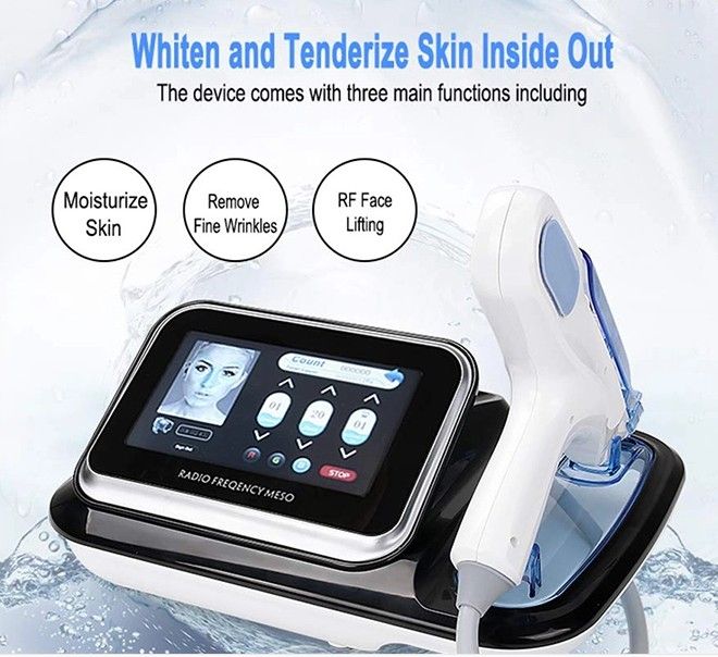 LED Light therapy RF skin rejuvenation mesotherapy no needle mesogun