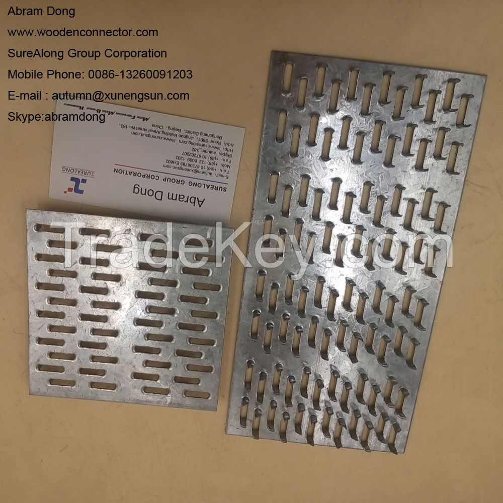 Galvanized Sheet Single Gang Nail Plate For Wood