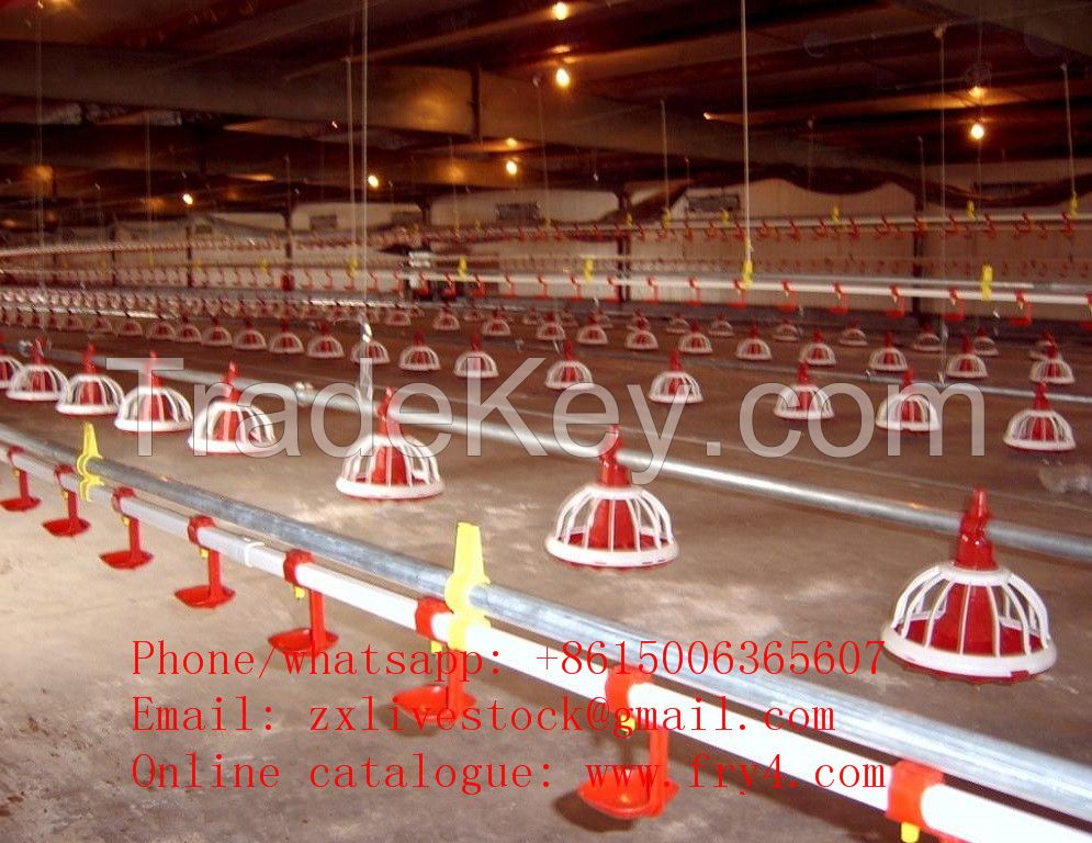 Automatic nipple drinkes for poultry farm