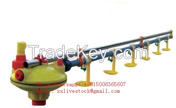 Automatic nipple drinkes for poultry farm