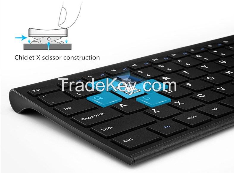 Universal 2.4G wireless rechargeble keyboard