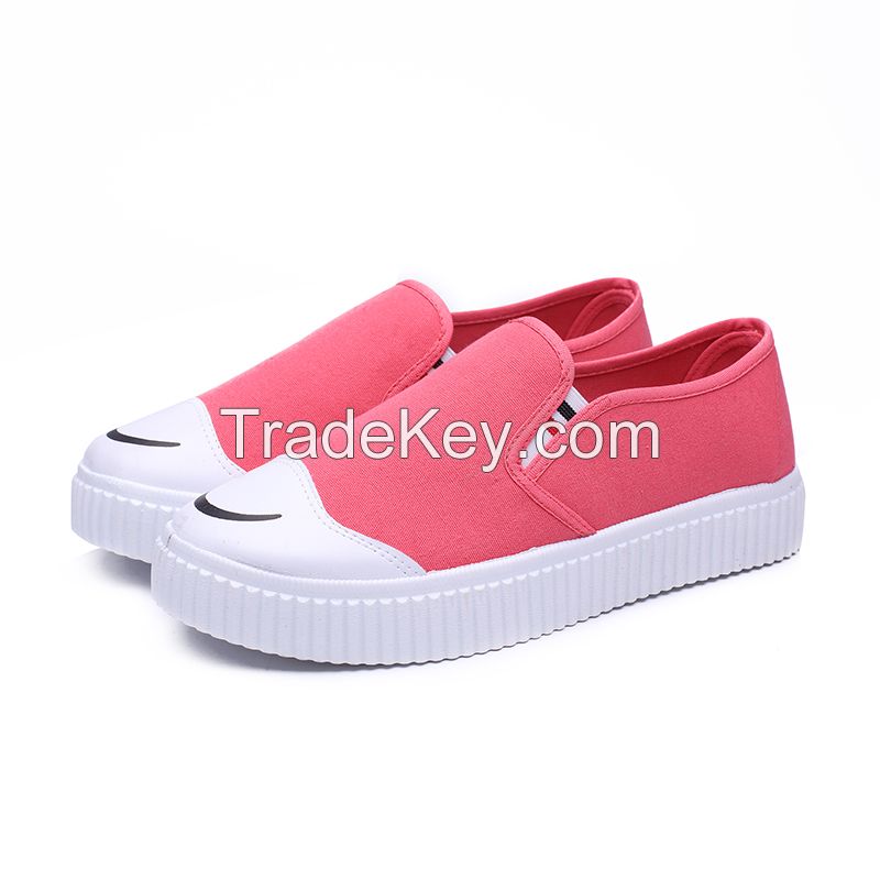 china factory wholesale women canvas shoes