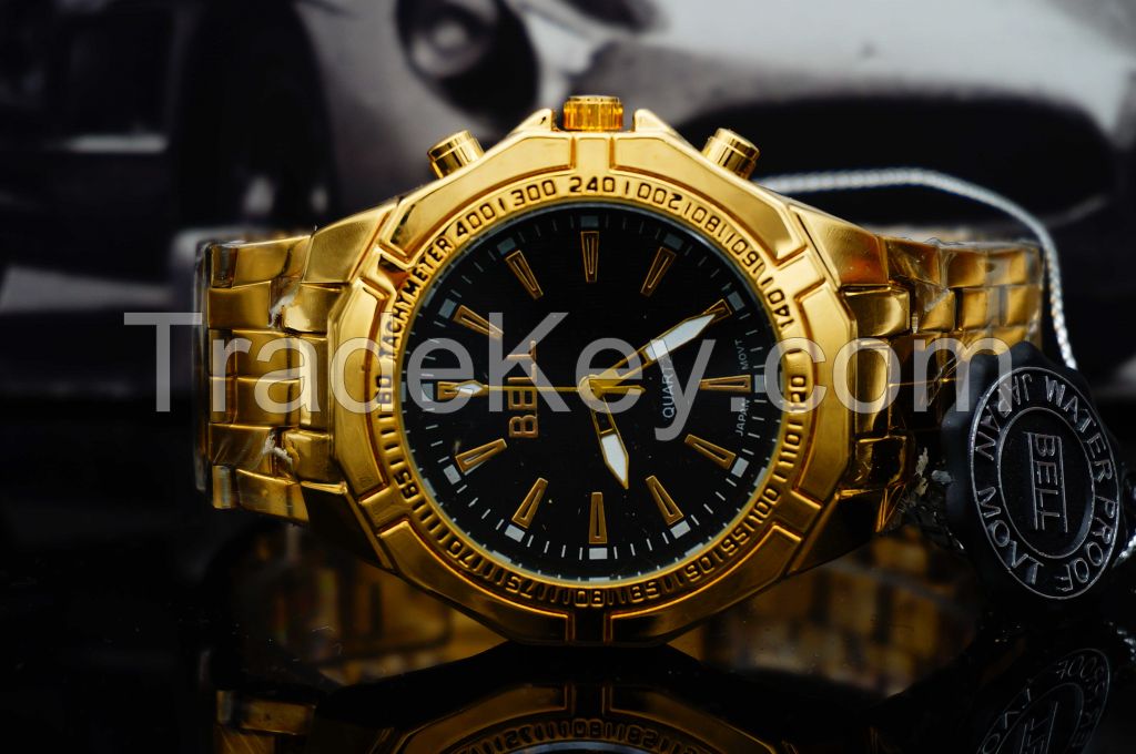 Gold watch, High Quality Brand Design Lowest Price Fashion From China supplier Wristwatch