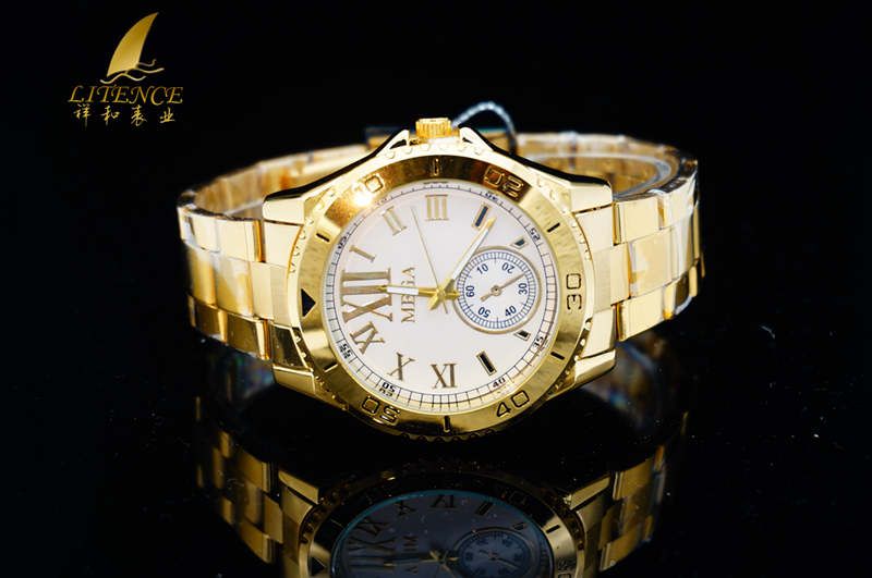 Gold watch, High Quality Brand Design Mens watch Fashion From China supplier Wristwatch