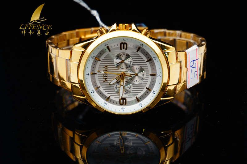 Gold watch, High Quality Brand Design Mens watch Fashion From China supplier Wristwatch