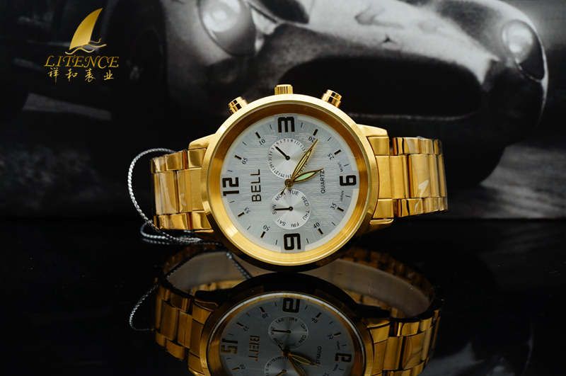 Gold watch, High Quality Brand Design Mens watch Fashion From China supplier Wristwatch