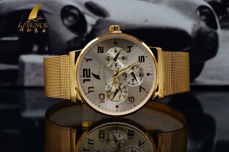 Gold watch, High Quality Brand Design Mens watch Fashion From China supplier Wristwatch