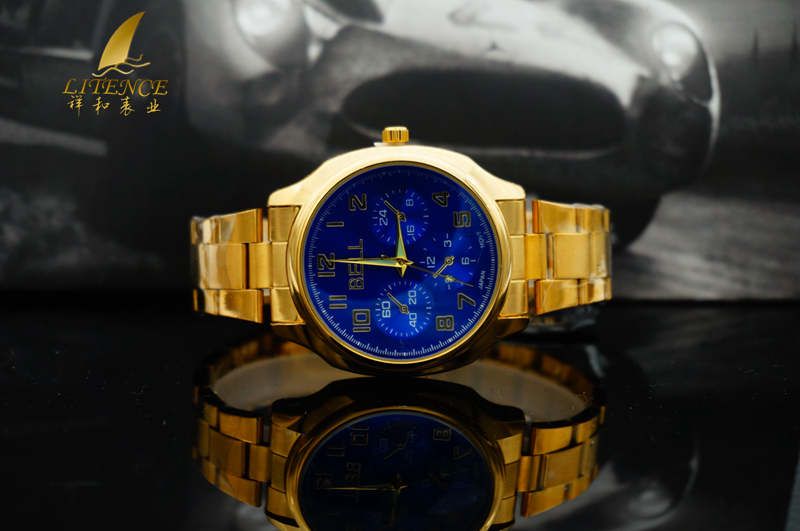 Gold watch, High Quality Brand Design Mens watch Fashion From China supplier Wristwatch