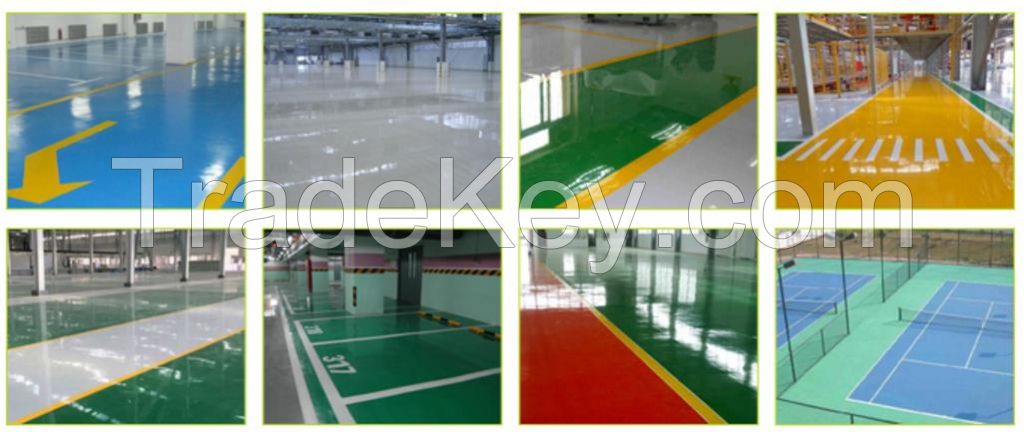 Waterborne epoxy floor sealing paint