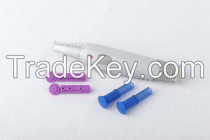 Hot Sales Safety Blood Lancet Pen Lancing Device with Ejector