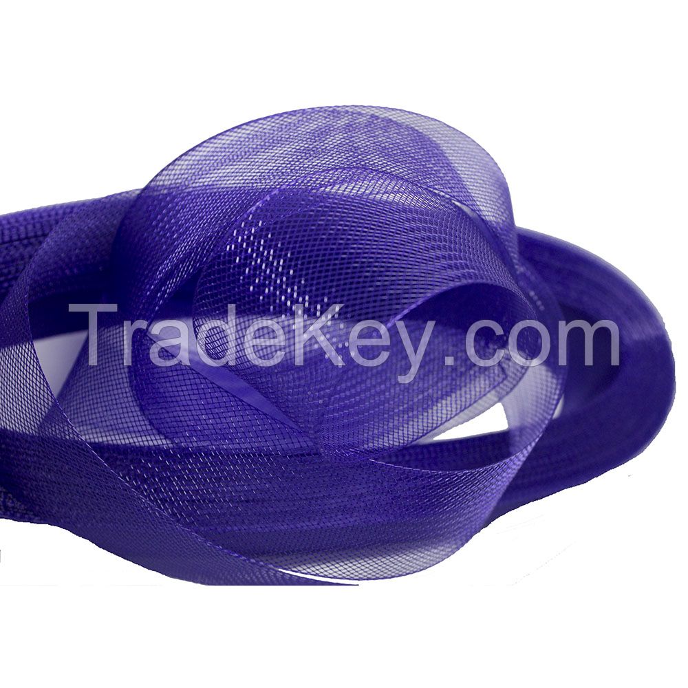 Flat thick and hard quality crinoline polyester horsehair braid