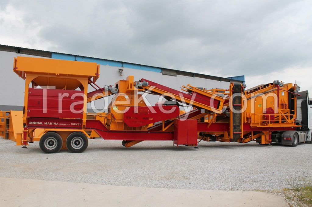 FULLY AUTOMATIC NEW GENERATION MOBILE TERTIARY CRUSHER 75-150 T/H