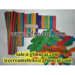 birch wood color craft sticks