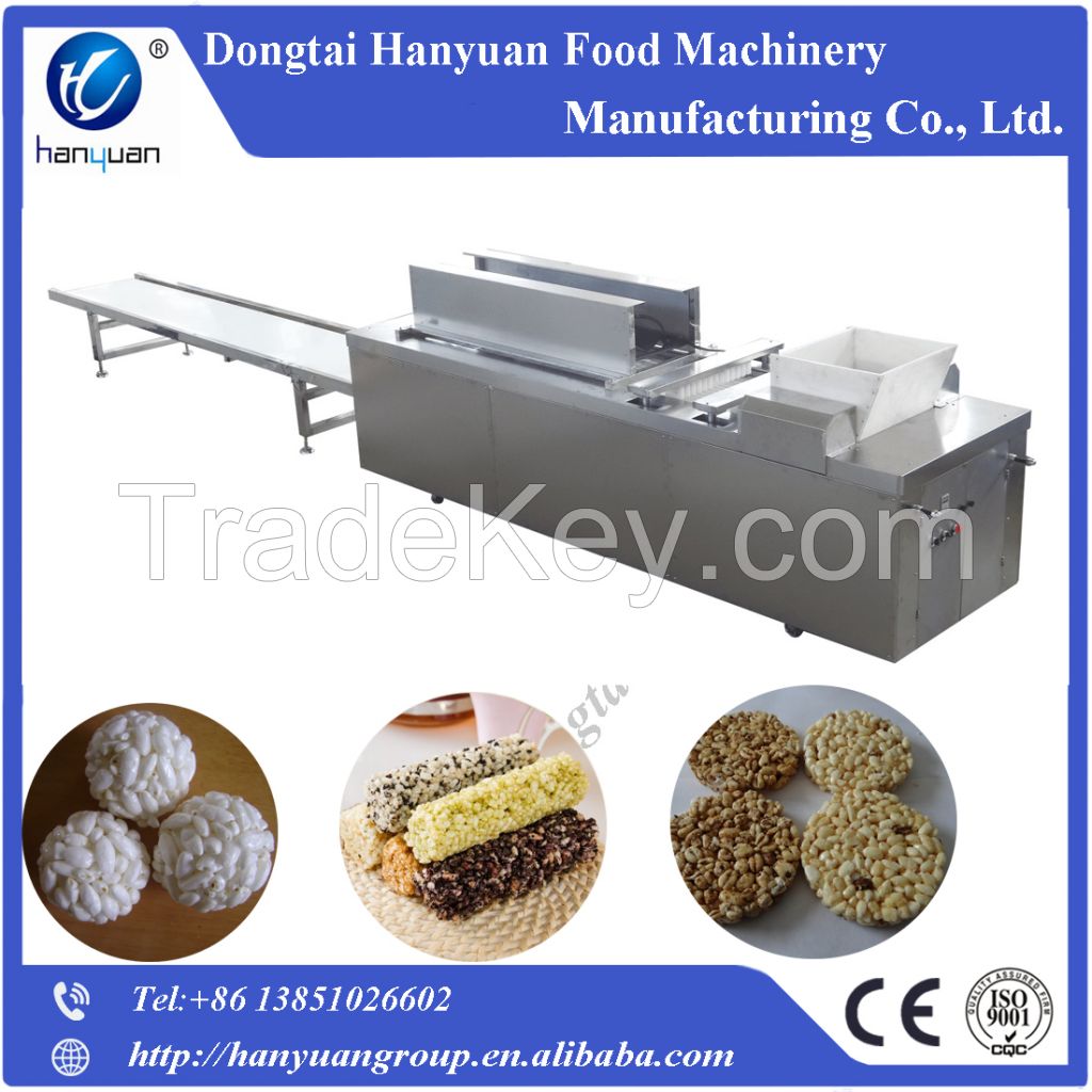 Automatic rice candy bar making machine