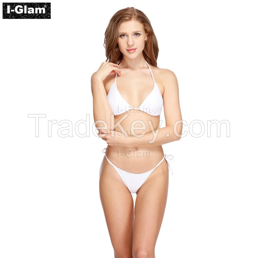 I-Glam White Sexy Women Brazilian Bikini Swimwear