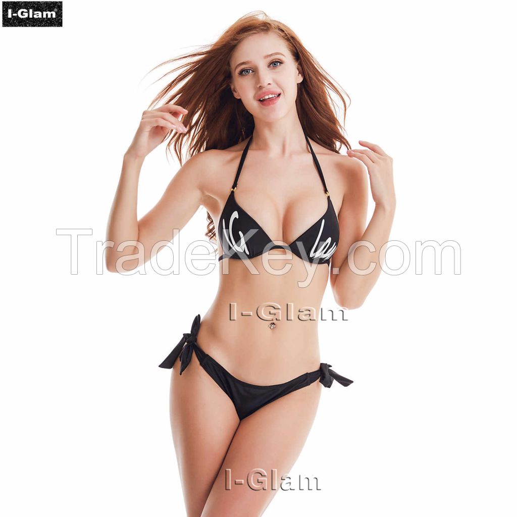 I-Glam Sexy Black Women Bikini Swimwear