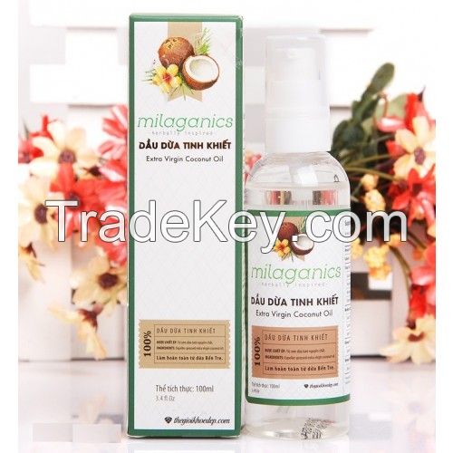 Extra virgin coconut oil Milaganics 100ml