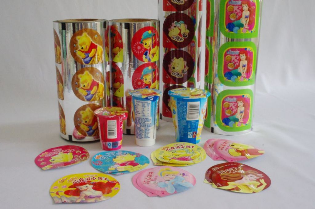 Various lidding film sealing against cups /plates of PE/PP/PS/PET/AL etc.