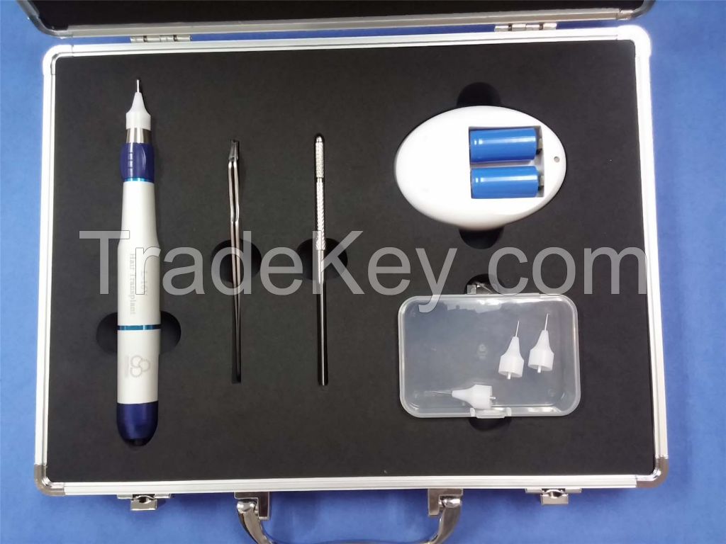 Portable FUE hair transplant follicular extractor