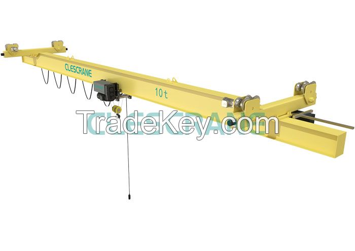 Clescrane electric single girder light suspension bridge crane made in china