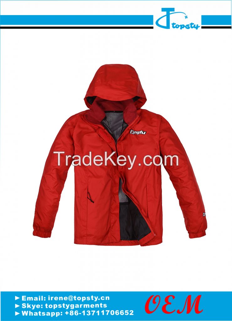 customized nylon men's windbreaker jacket 