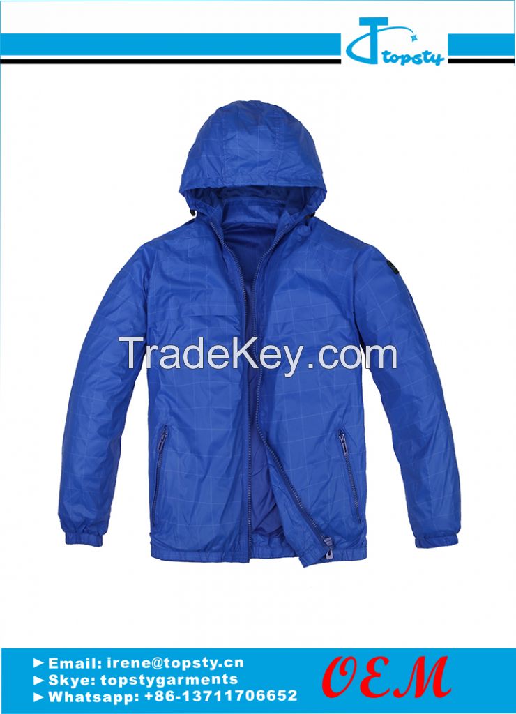 customized nylon men's windbreaker jacket 