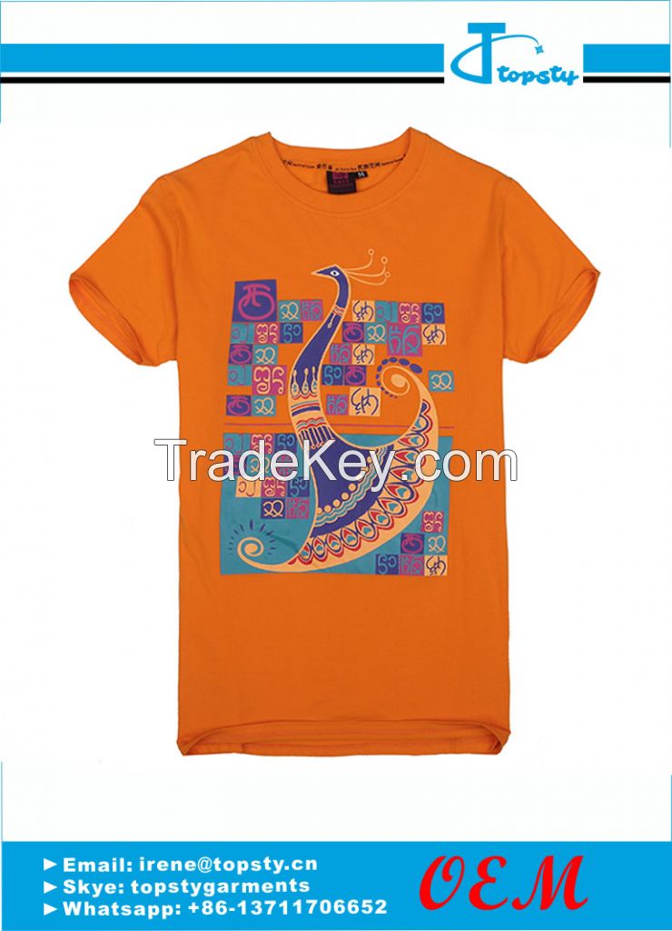 customized cotton men's promotional t shirts