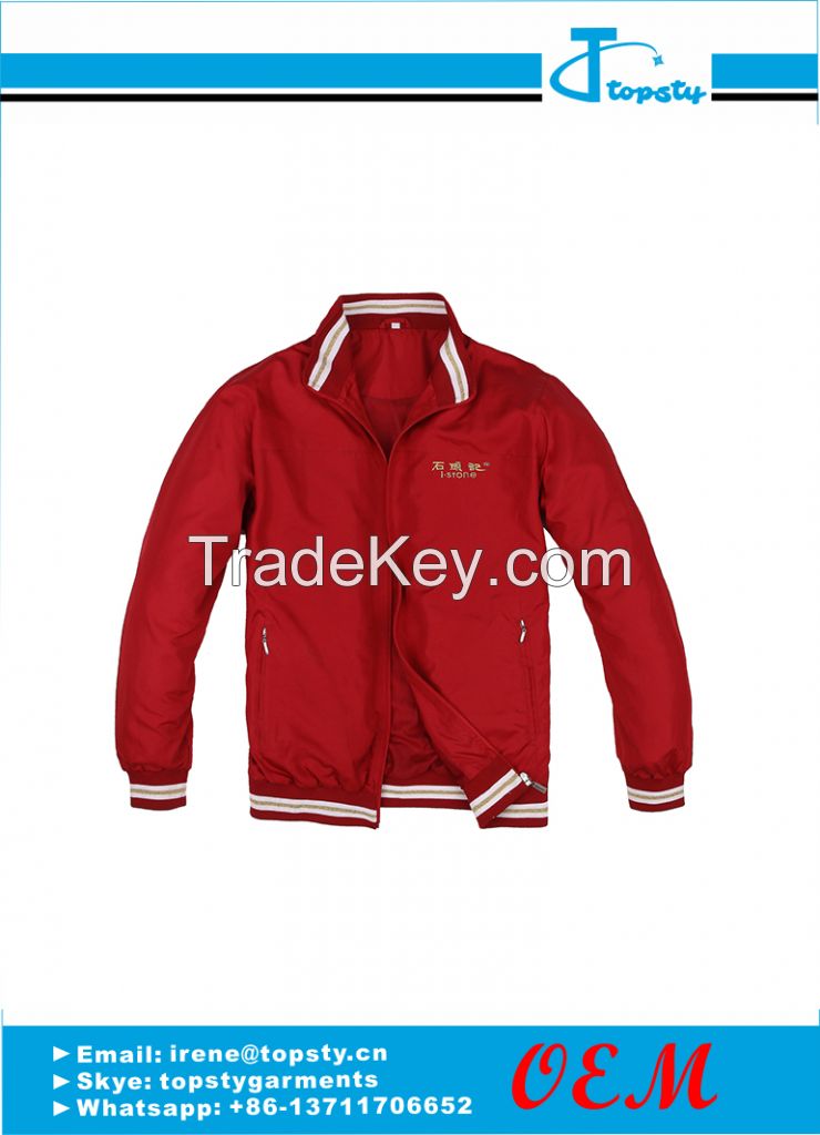 customized nylon men's windbreaker jacket 