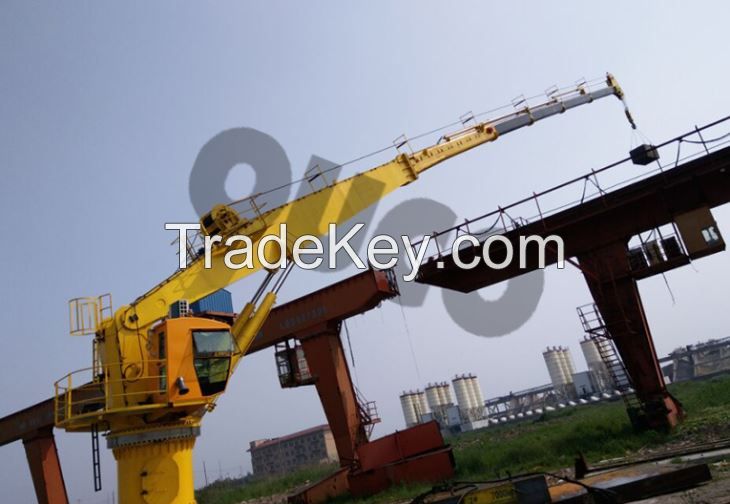 Offshore Crane 40m Long Boom Crane Marine Hydraulic Deck Crane Machine