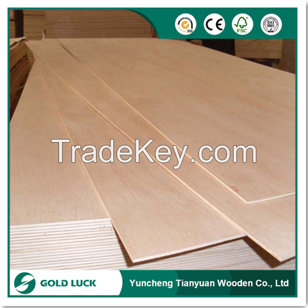 Furniture Grade Okoume Face/Back Commercial Plywood