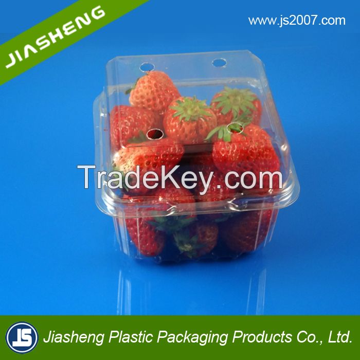 China Suppliers Biodegradable Food Grade Plastic Transparent Fresh Fruit Container